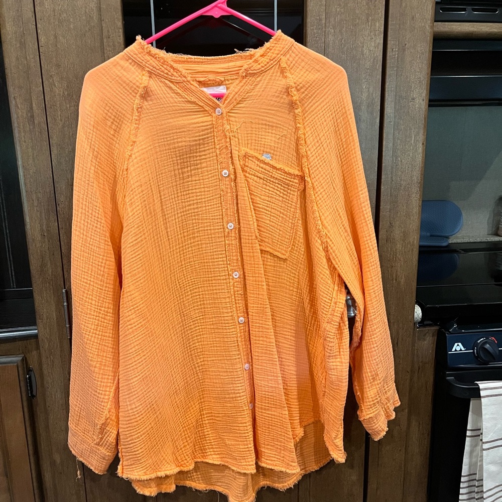 Aerie Vibrant Orange Shirt